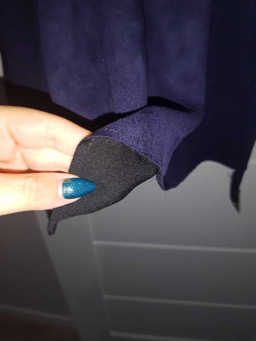 Trencz płaszcz granatowy