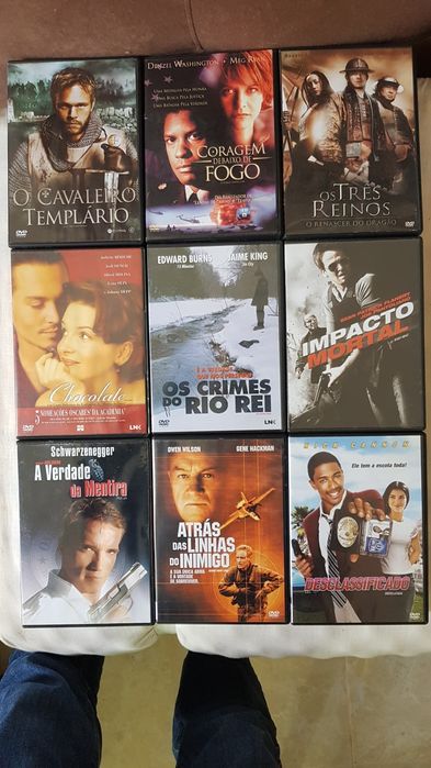 DVDs diversos (ação, drama, terror)