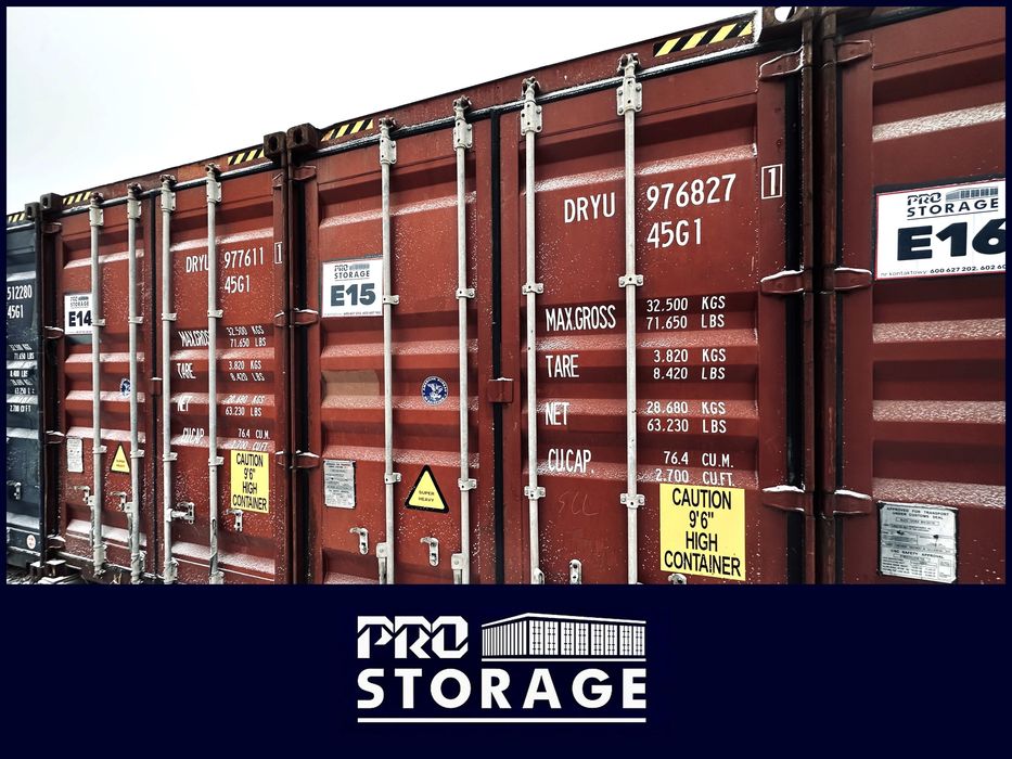 Kontener magazynowy 40 HC wynajem powierzchnia  30 m2 magazynek WWA