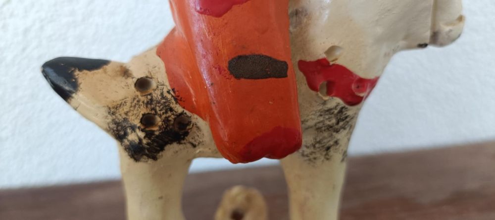 Boneco barcelos antigo apito e paliteiro