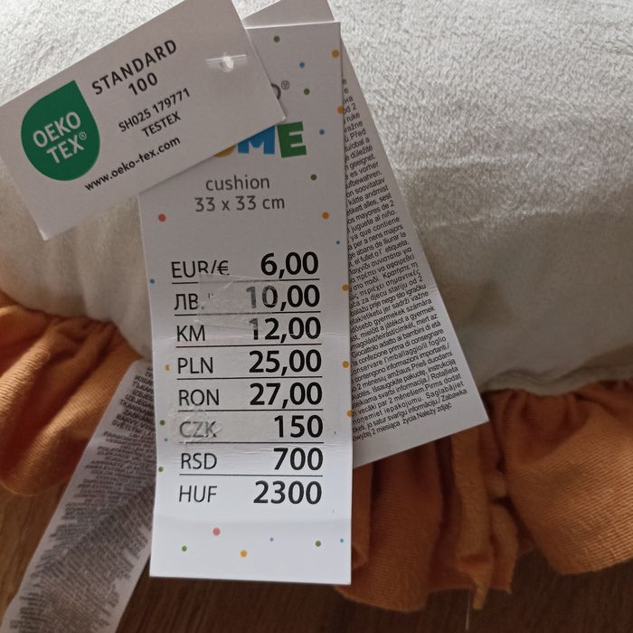 Poduszka dziecięca tygrys miś