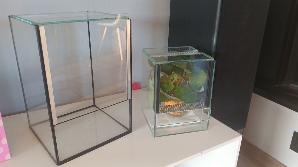 Terrarium 2sz. 20x20x30 + 15x15x20 cm