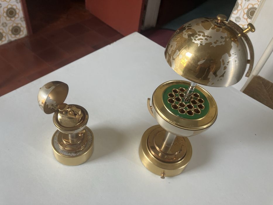 Cigarreira e isqueiro vintage