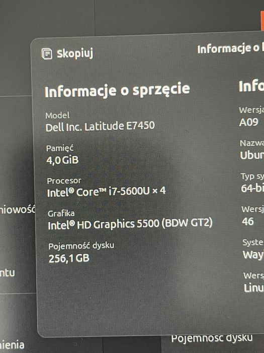 Dell 7450 14 cali i7 5600U