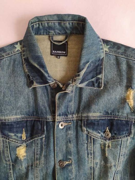 Kurtka jeansowa Rainbow bonprix katana męska L vintage