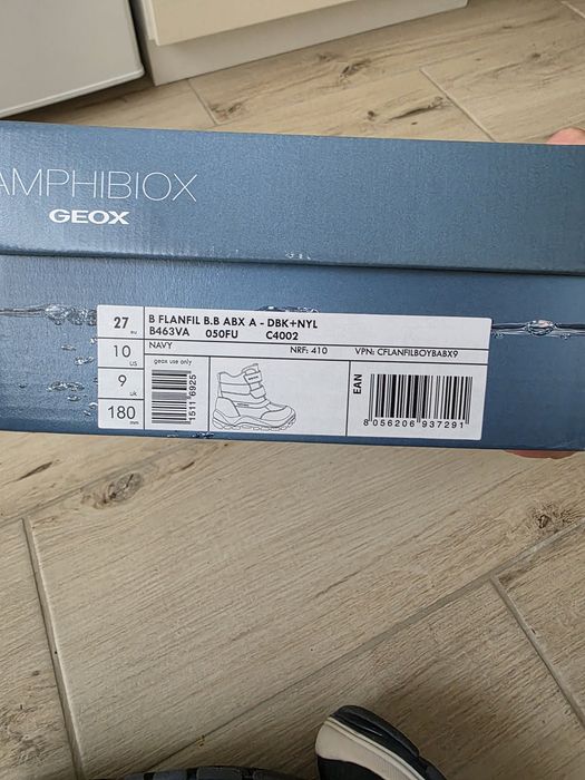 Чоботи, черевики зимові Geox водонепроникні розмір 27