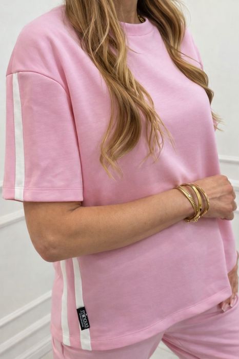 Bluzka Minouu lampas puder róż