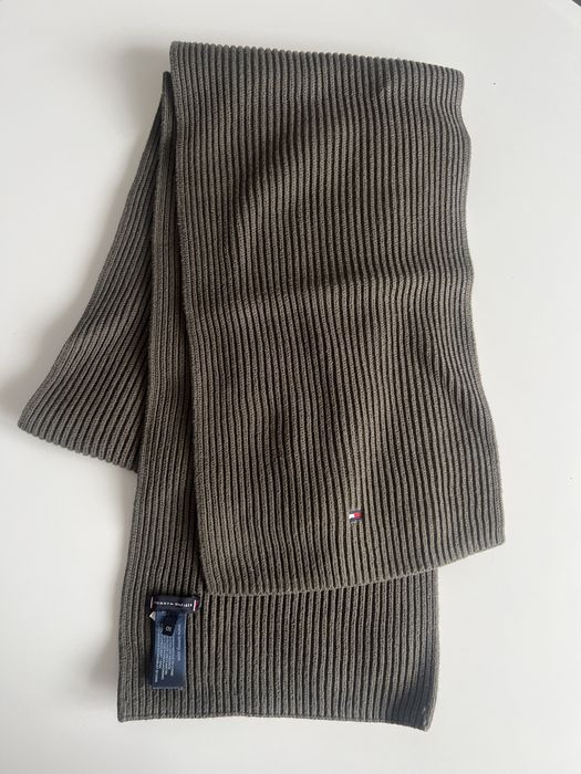 Szalik tommy hilfiger butelkowa zieleń