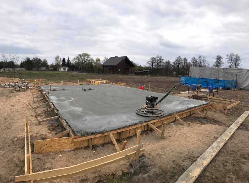 Domy Szkieletowe, Płyty Fundamentowe,