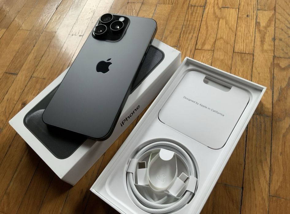  Apple iPhone 15 Pro Max 256GB Black Titanium / Bateria 95%