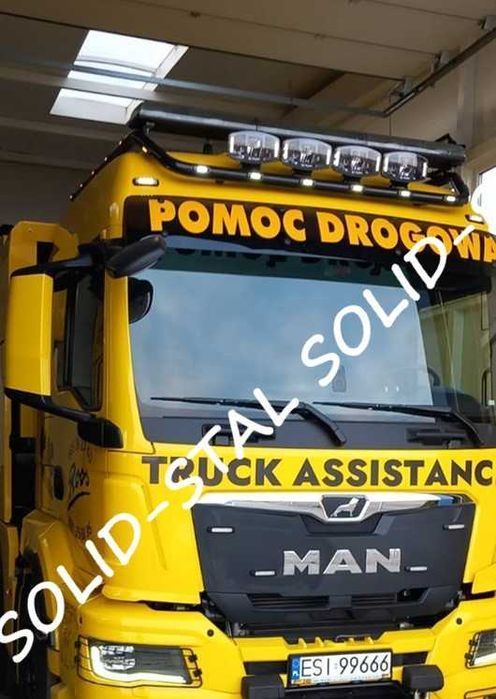 Orurowanie GÓRNE / SCHODZĄCE Man Tgx Gx Nowy Model Stal Nierdzewna!