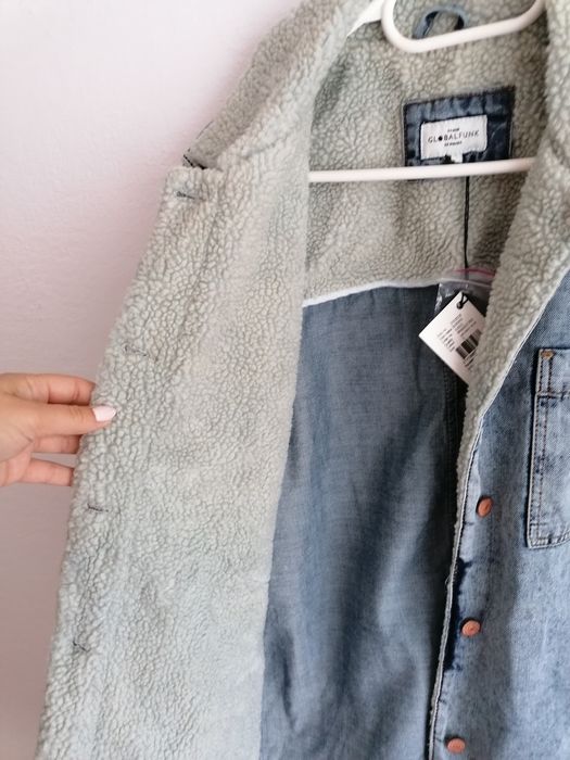 Nowy jeansowy płaszczyk Global Funk rozm. S