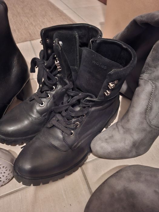 Buty damskie 38 kozaki botki muszkieterki balerinki