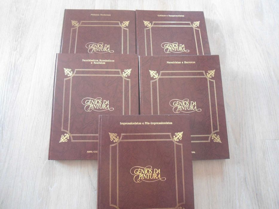 5 volumes de Génios da Pintura (1980)