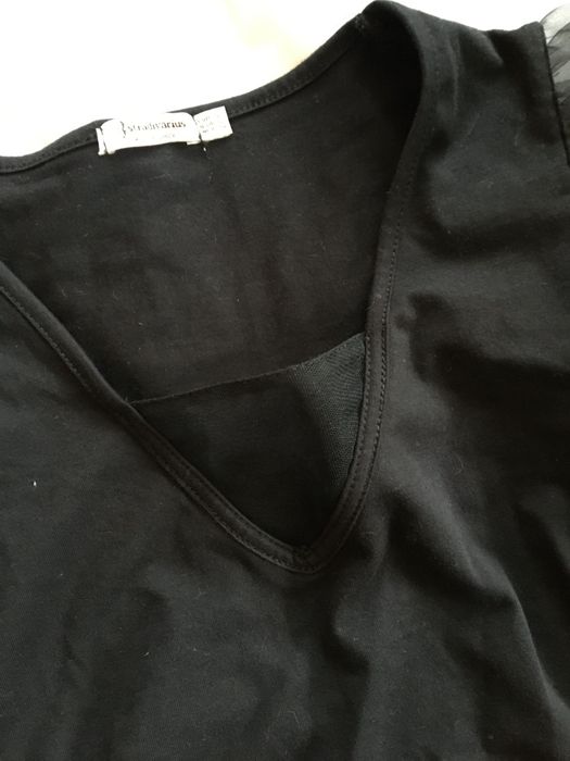 Stradivarius xs, bluzka z tiulowymi rękawami