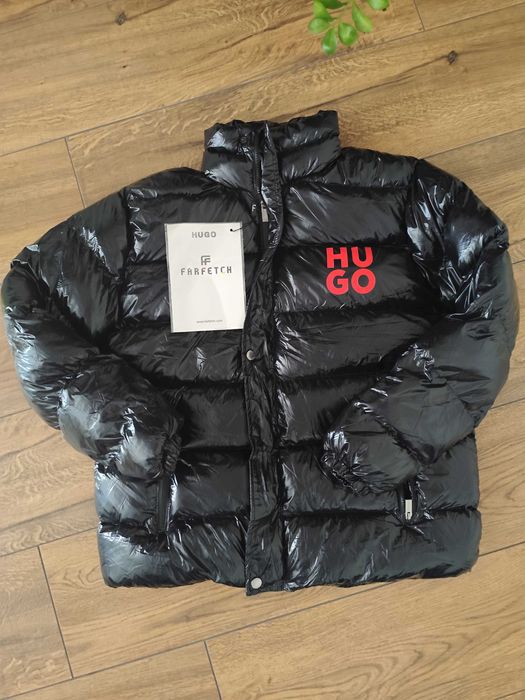 Nowa śliczna kurtka męska xl Hugo Boss lakierowana zimowa