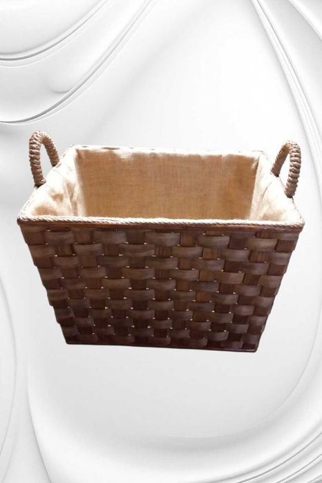 cesto artesanal grande novo forrado