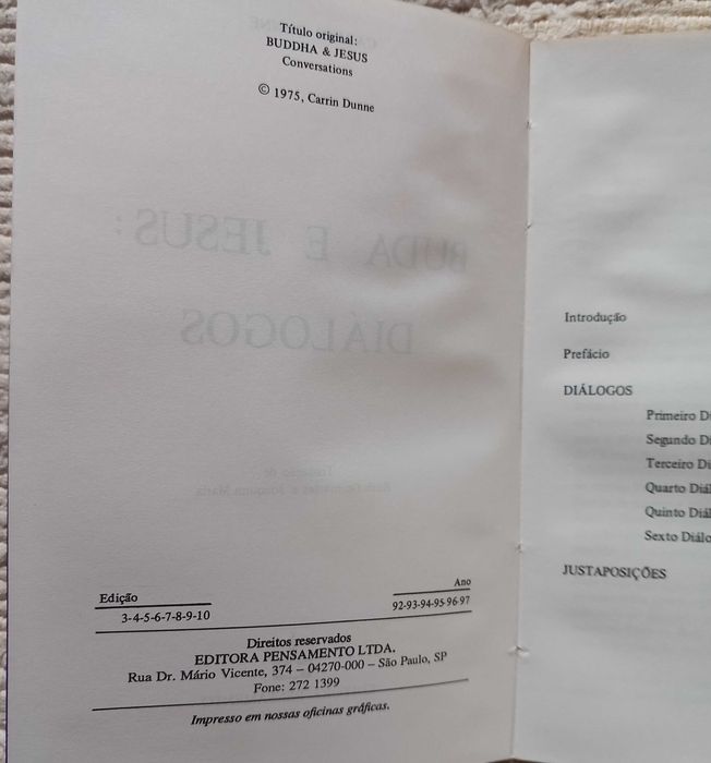 Livro - Buda e Jesus Diálogos de Carrin Dunne