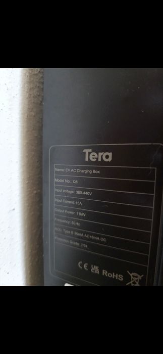 Wallbox Tera 11kw trifásico nova