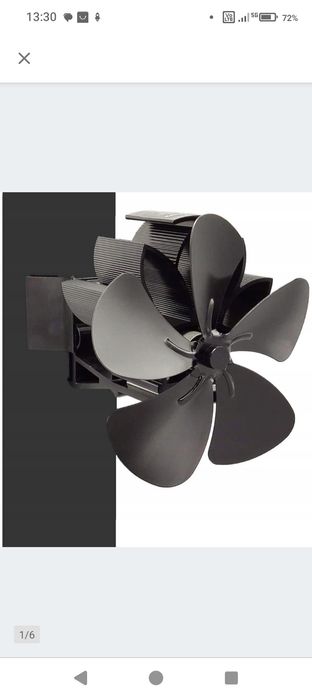 Wentylator Kominkowy Zasilany Ciepłem Wiatrak Termoelektryczny Eko