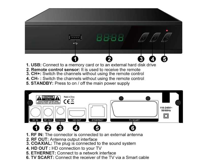 Odbiornik cyfrowy DVB T2 HEVC z rozdzielczością ALTA