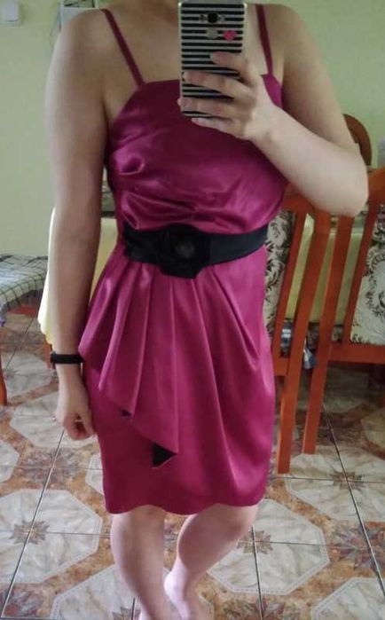 sukienka ciemny róż rozmiar 42