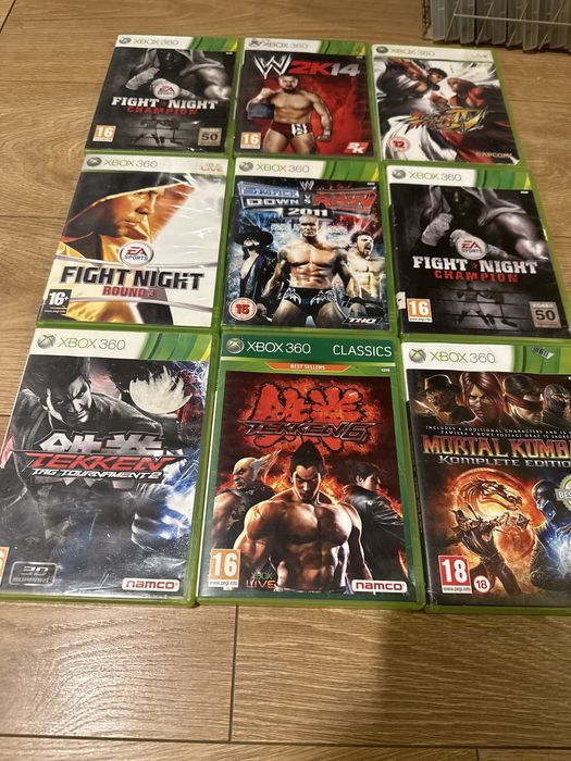 Sprzedam zamienie Gry na Xbox 360 Tekken mortal kombat fight night WWE