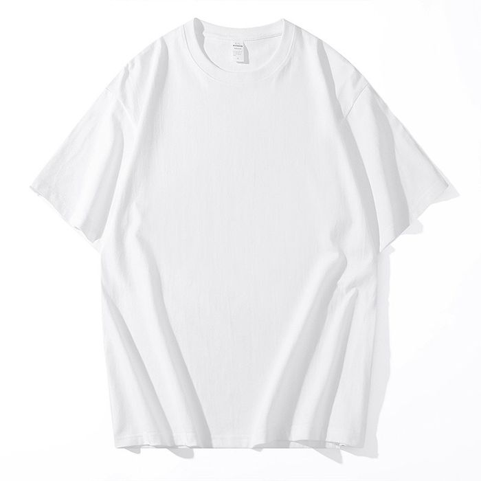 Футболка біла oversize унісекс щільна бавовна 200 г Korean Style XL–3XL