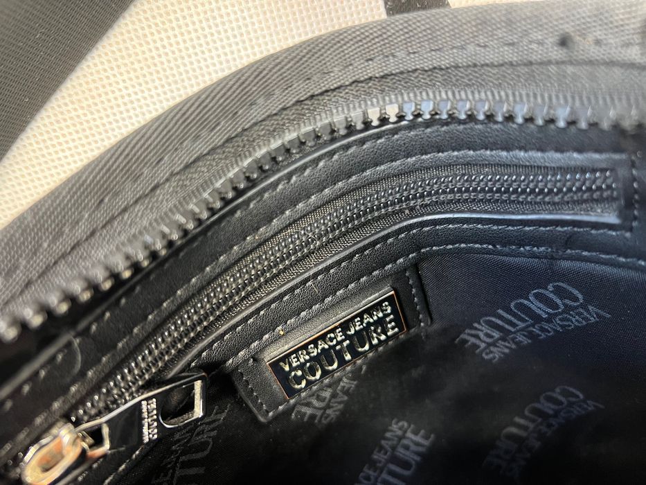 Bag Versace Jeans Couture big logo black Nerka torebka