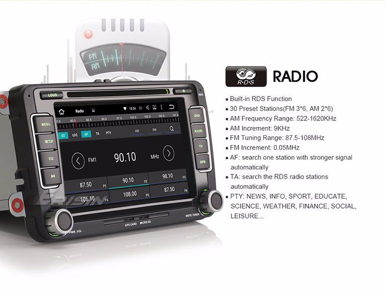Auto-Rádio VW SEAT SKODA 2 din android 14 64GB dvd OctaCore
