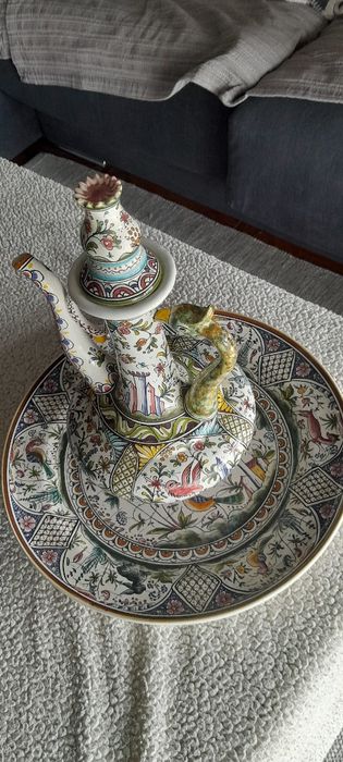 Louças antiga mais prato século dezassete prato antigo