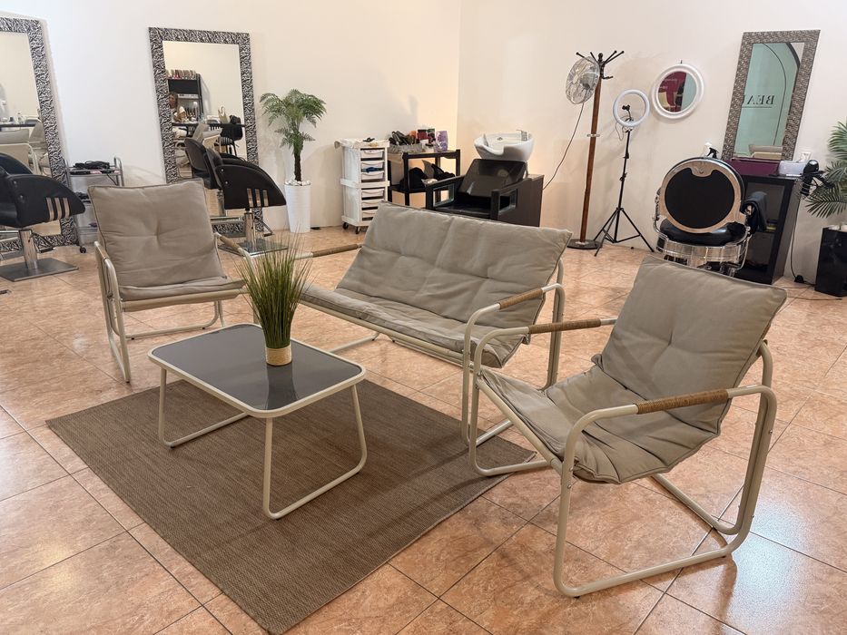 Conjunto moveis de exterior e mesa