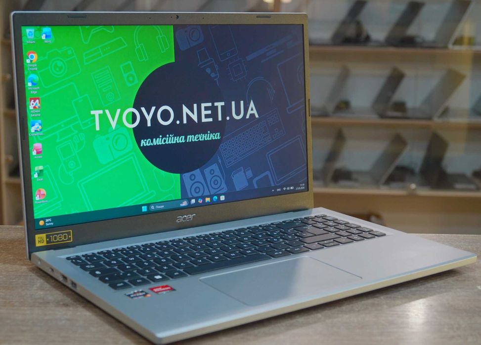 ГАРАНТІЯ Acer (FullHD IPS/AMD Ryzen 5 7520U/RAM 8ГБ DDR5/SSD 512ГБ)TVOYO