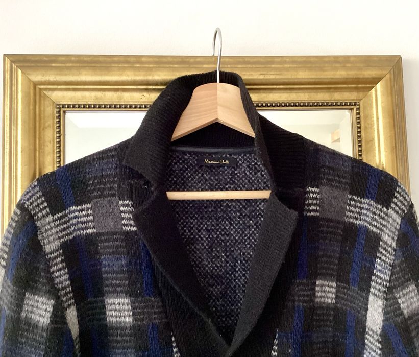 Wełniany sweter kardigan rozmiar M Massimo Dutti