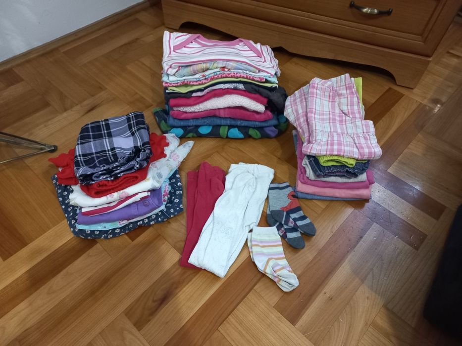 Paka ubrań 86 12-18m-cy dziewczynka wiosna-lato 32szt 3