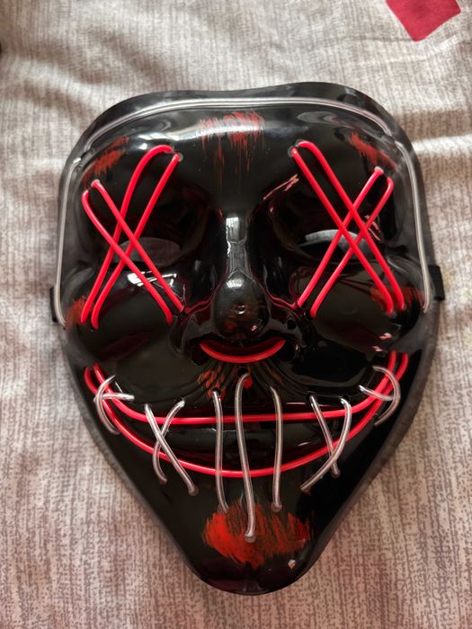 Máscara Halloween/Carnaval nova LED