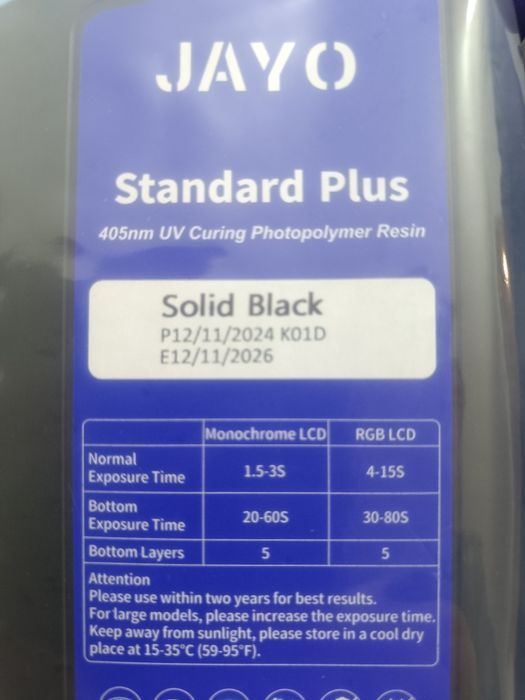 Żywica do drukarki 3D solid Black