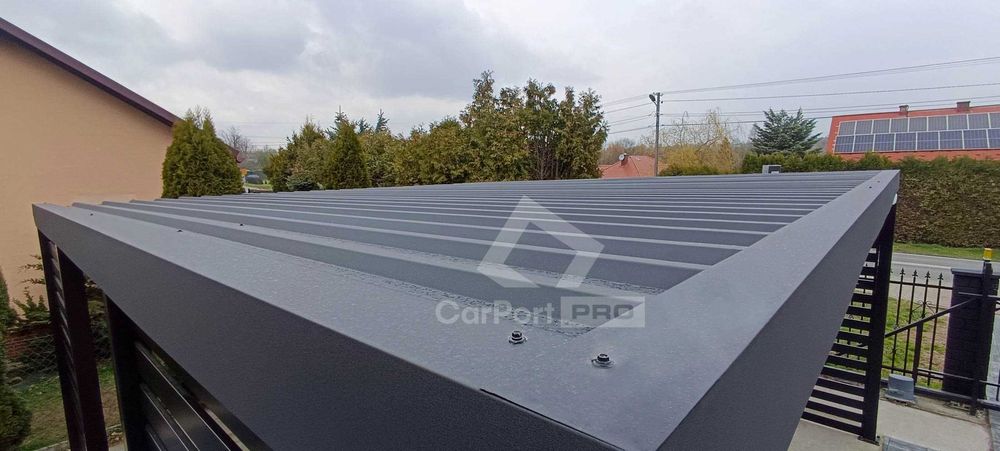 CarPort PREMIUM - wiata samochodowa 5x5 - antracyt  CP113