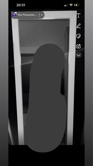 lustro stojace białe