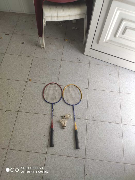 Raquetes badminton profissionais XPRO + volantes