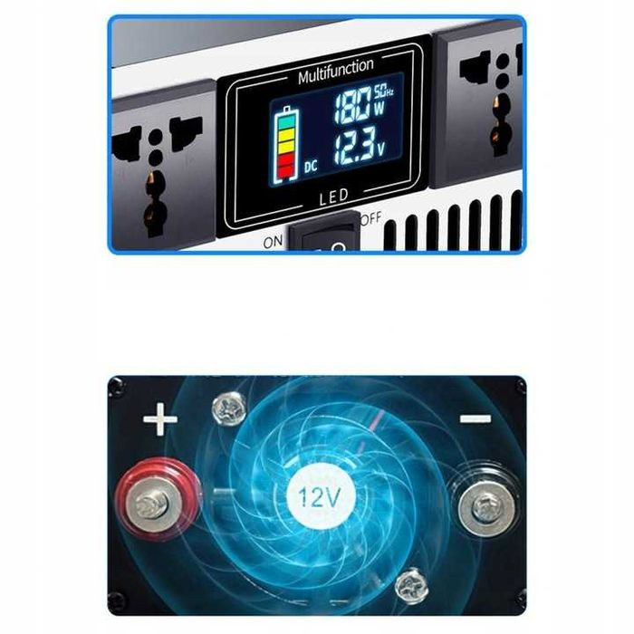 Przetwornica 24V ANENJI 2500/5000W  czysty sinus