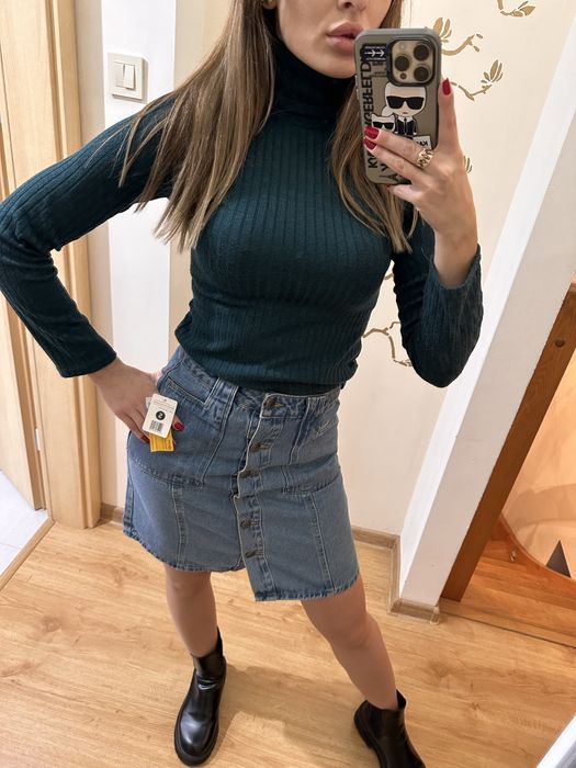 Golf / sweterek butelkowa zieleń