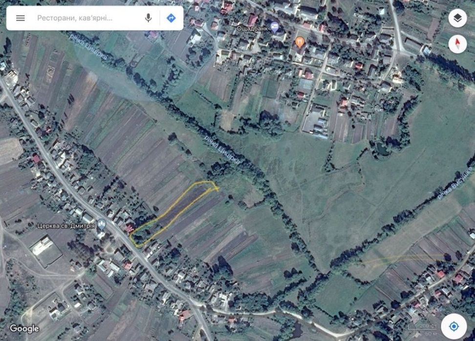 Будинок, ділянка під забудову.