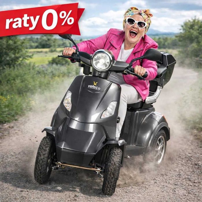 Skuter inwalidzki elektryczny FASTER 25 km/h bezpieczny hamulce MOCNY