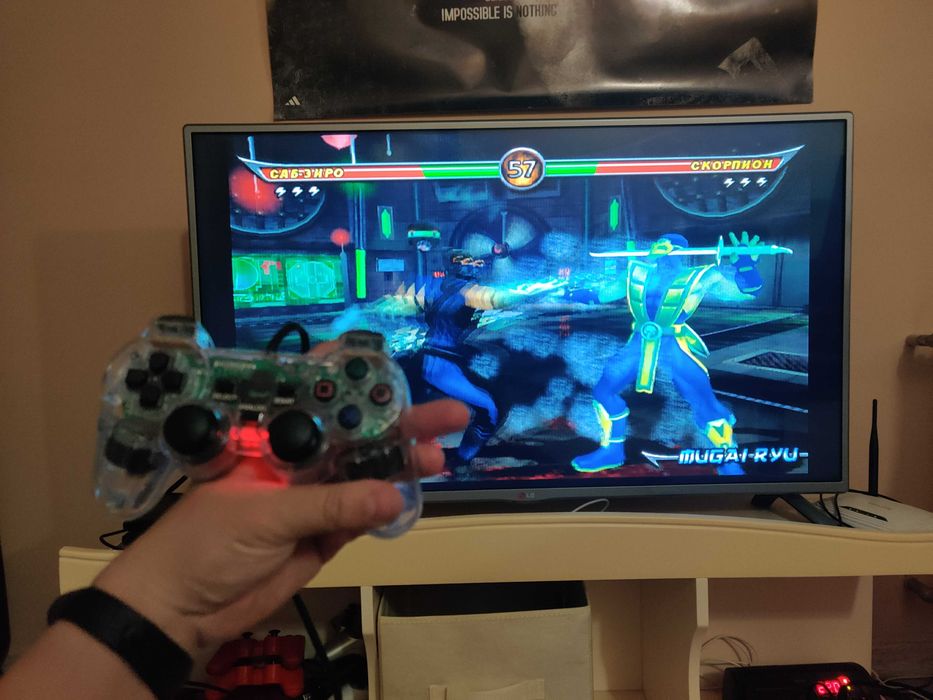 Проводной вибро джойстик для playstation 2, 1, PSX.