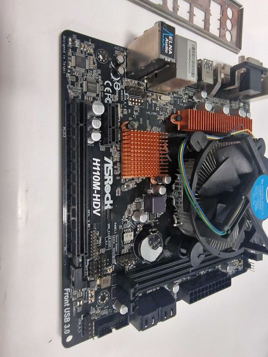 Płyta główna h110m-hdv + intel G4560
