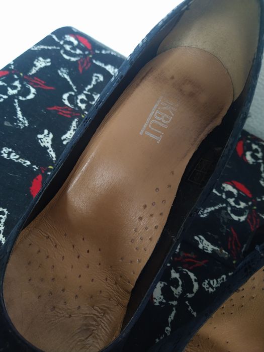 niebieskie eleganckie buty damskie na koturnie 39