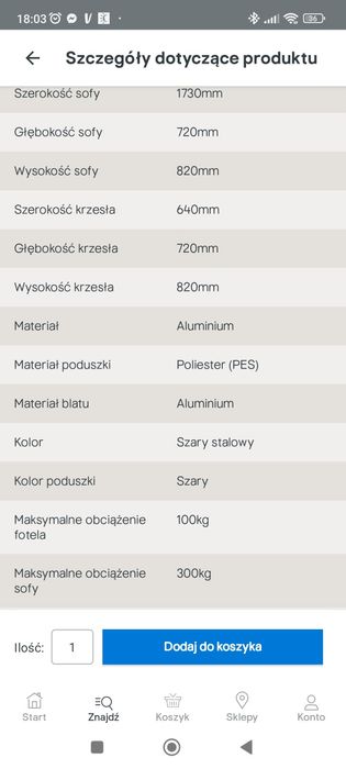 Gotowy Zestaw Mebli Ogrodowych Goodhome Moorea 5-Osobowy