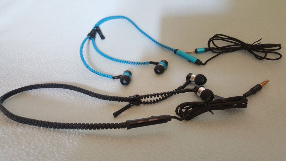 Nowe słuchawki z mikrofonem zamek wtyk minijack 3.5mm