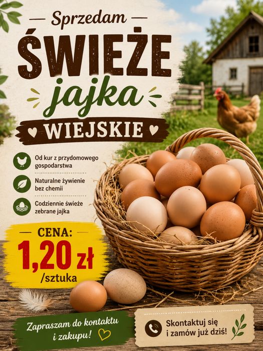 Jaja wiejskie swieże